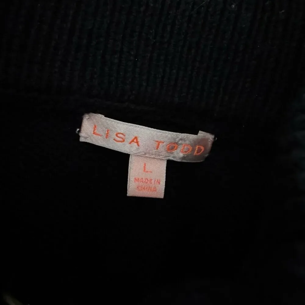 Lisa Todd Romancin Full Zip Cardigan Sweater L